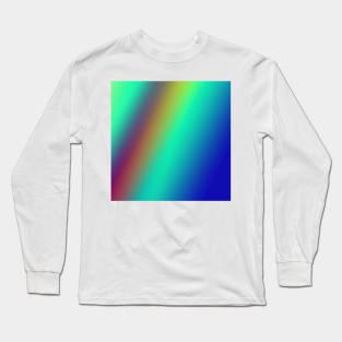 red blue green abstract texture background Long Sleeve T-Shirt